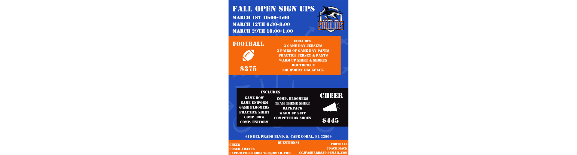 2025 Fall Sign-Ups