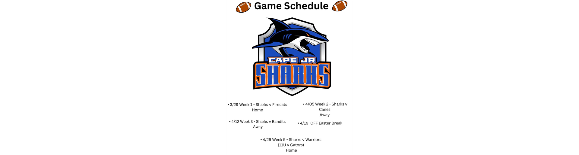 2025 Spring Game Schedule 